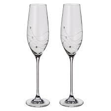 Dartington Glitz Champagne Flutes (Pair)