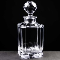 Regal Square Shaped Crystal Whisky Decanter