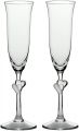 Frosted Hearts Champagne Flutes (Pair)